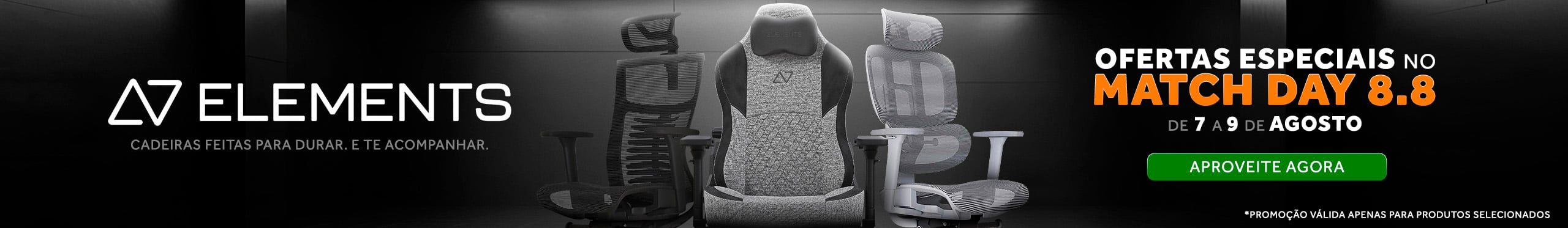 Cadeiras Elements | Estilo e conforto ao máximo. Veja mais!