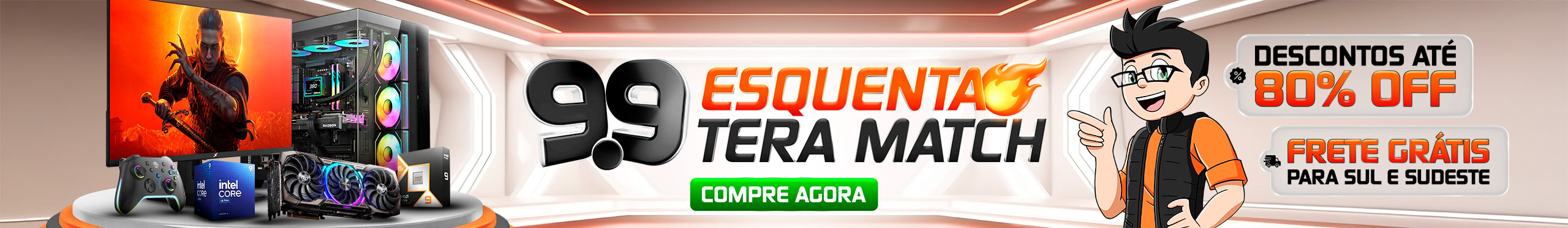 ESQUENTA TERA MATCH | Turbine seu PC com ofertas de até 80% Off. Saiba mais!