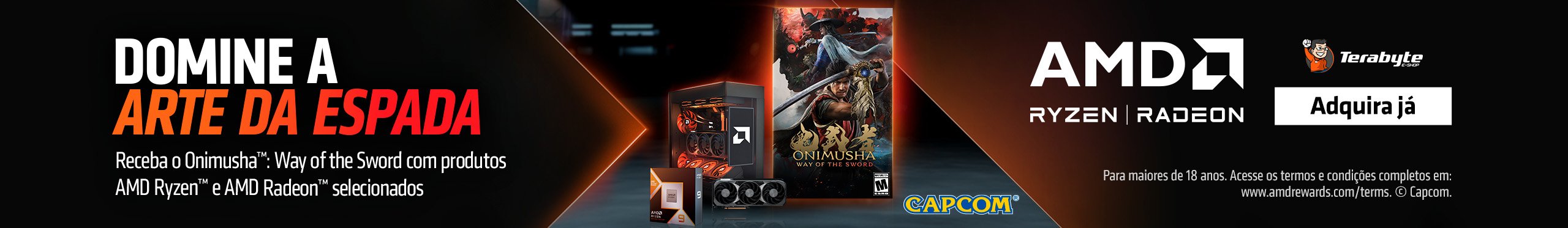 Bundle AMD| Receba Onimusha na compra de produtos participantes.