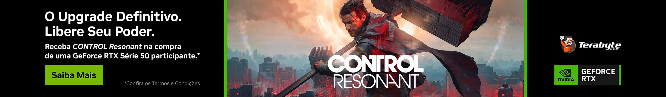 Bundle NVIDIA | Receba CONTROL Resonant na compra de produtos participantes.