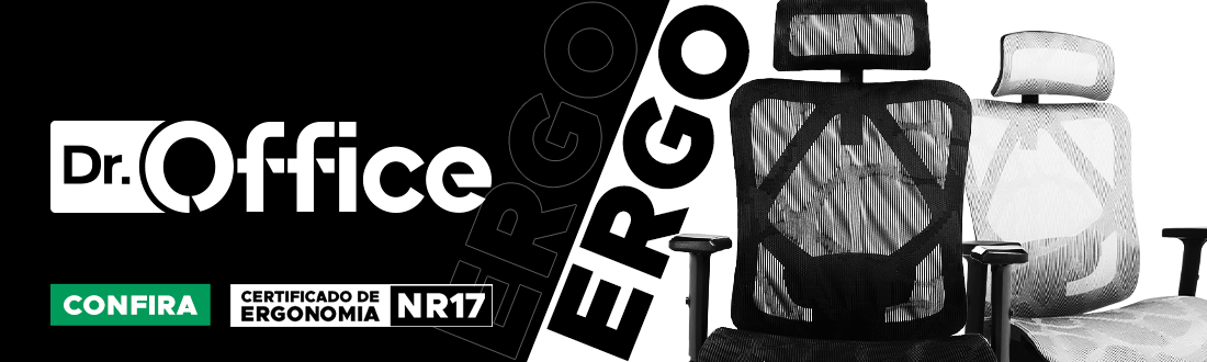 Cadeiras Dr. Office Ergo | Melhore sua produtividade. Vem ver!