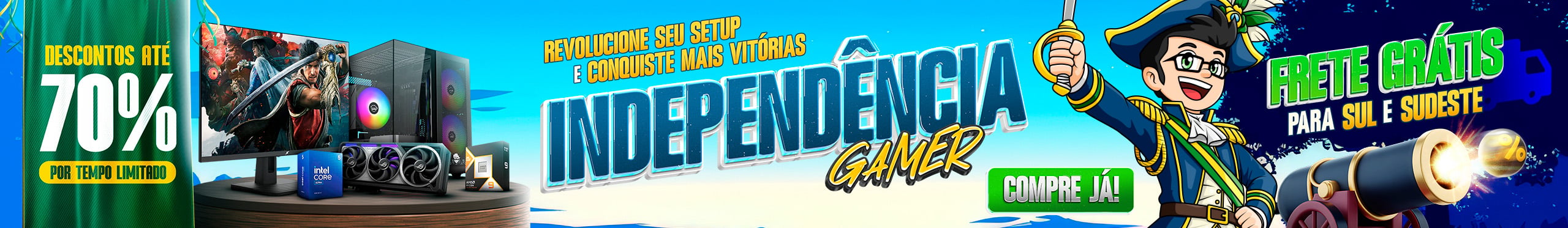 Independência Gamer - Veja as ofertas!