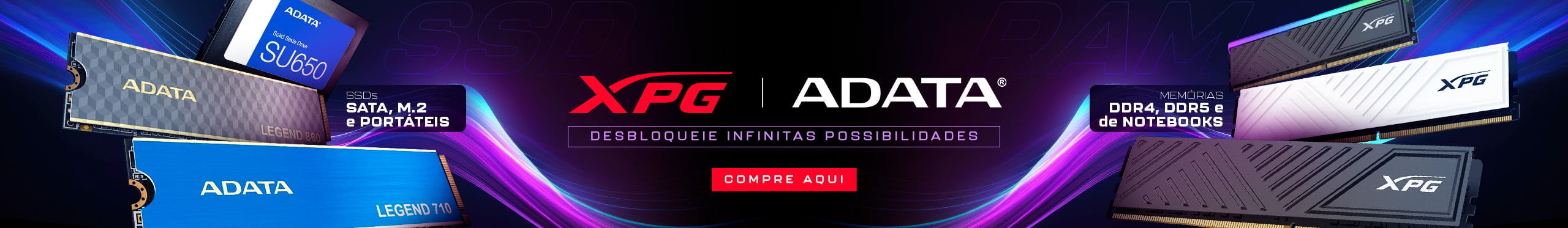 ADATA e XPG | Desbloqueie infinitas possibilidades!