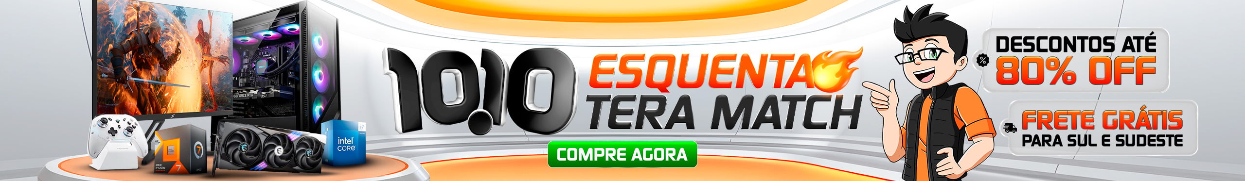 ESQUENTA TERA MATCH | Turbine seu PC com ofertas de até 80% Off. Saiba mais!