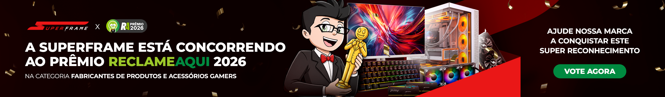 SUPERFRAME - Indicada ao Prêmio Reclame Aqui 2026!
