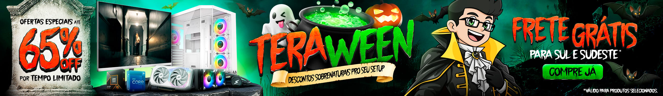 TeraWeen | Doces, travessuras e as melhores promoções de Halloween. Clica!