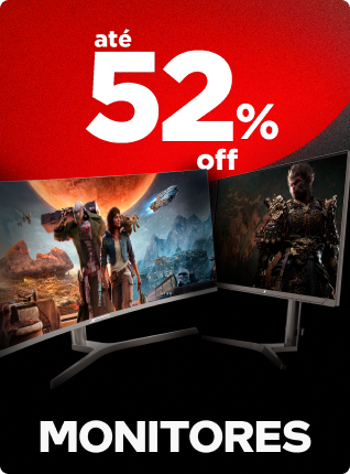 Até 52% OFF em Monitores selecionadas na Black November Terabyte