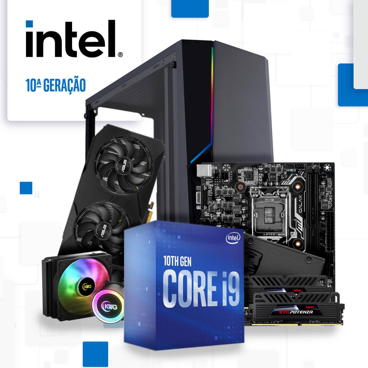 PC Gamer Plataforma Intel 10ª Geração LGA 1200 (FULL CUSTOM)