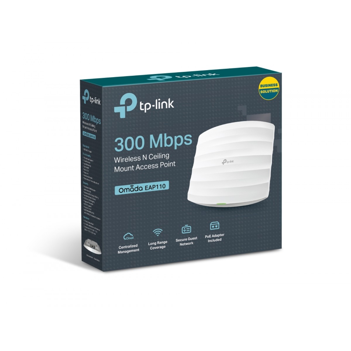 Access Point TP-Link Wireless N 300Mbps Montável em Teto, EAP110