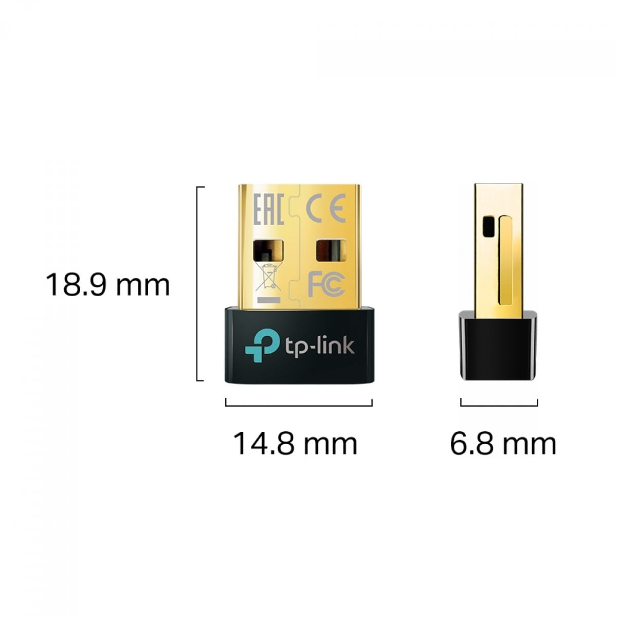 Adaptador Bluetooth 5.0, TP-Link, Nano USB, UB500