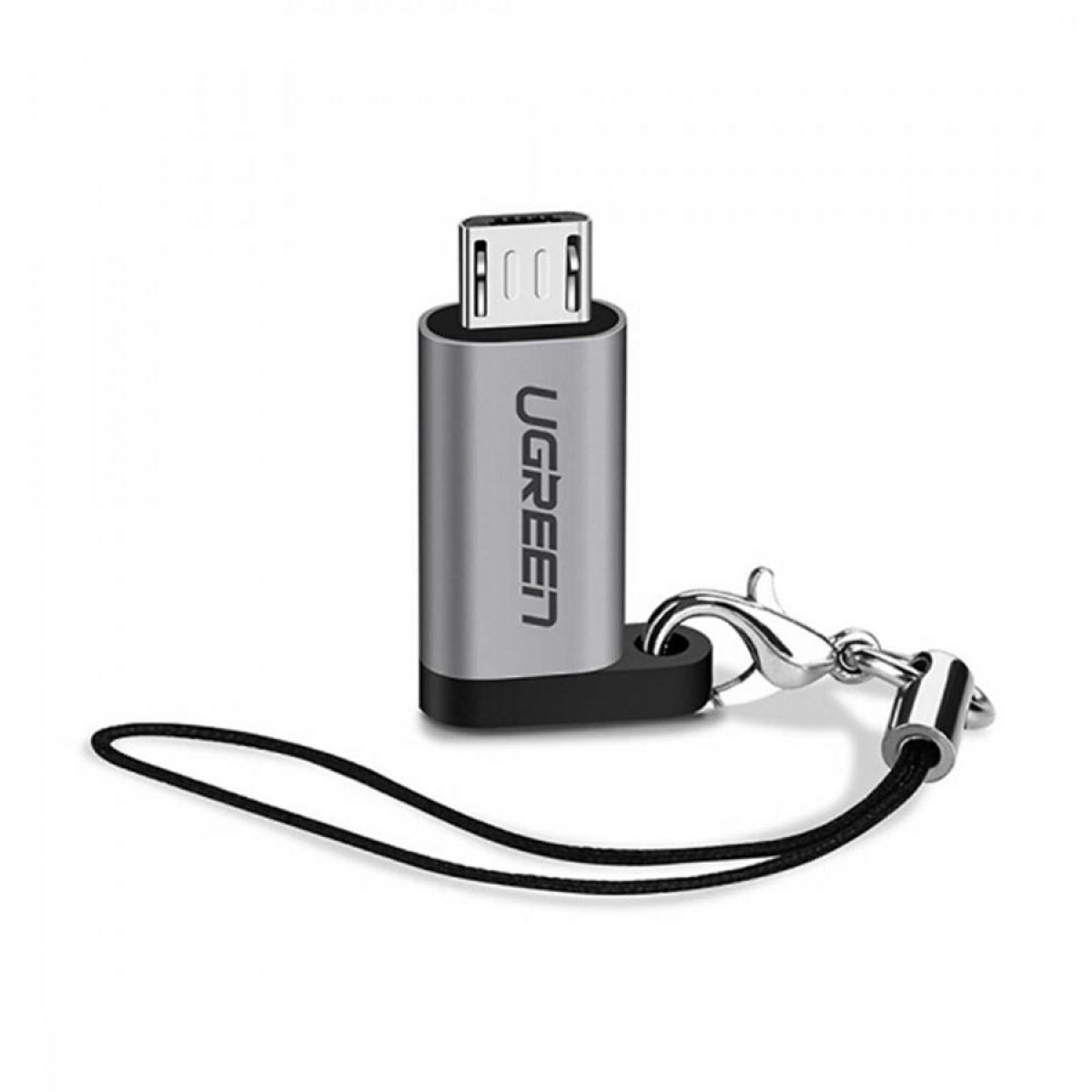 Adaptador Ugreen, Micro USB Para USB-C, Cinza, US282, 50590
