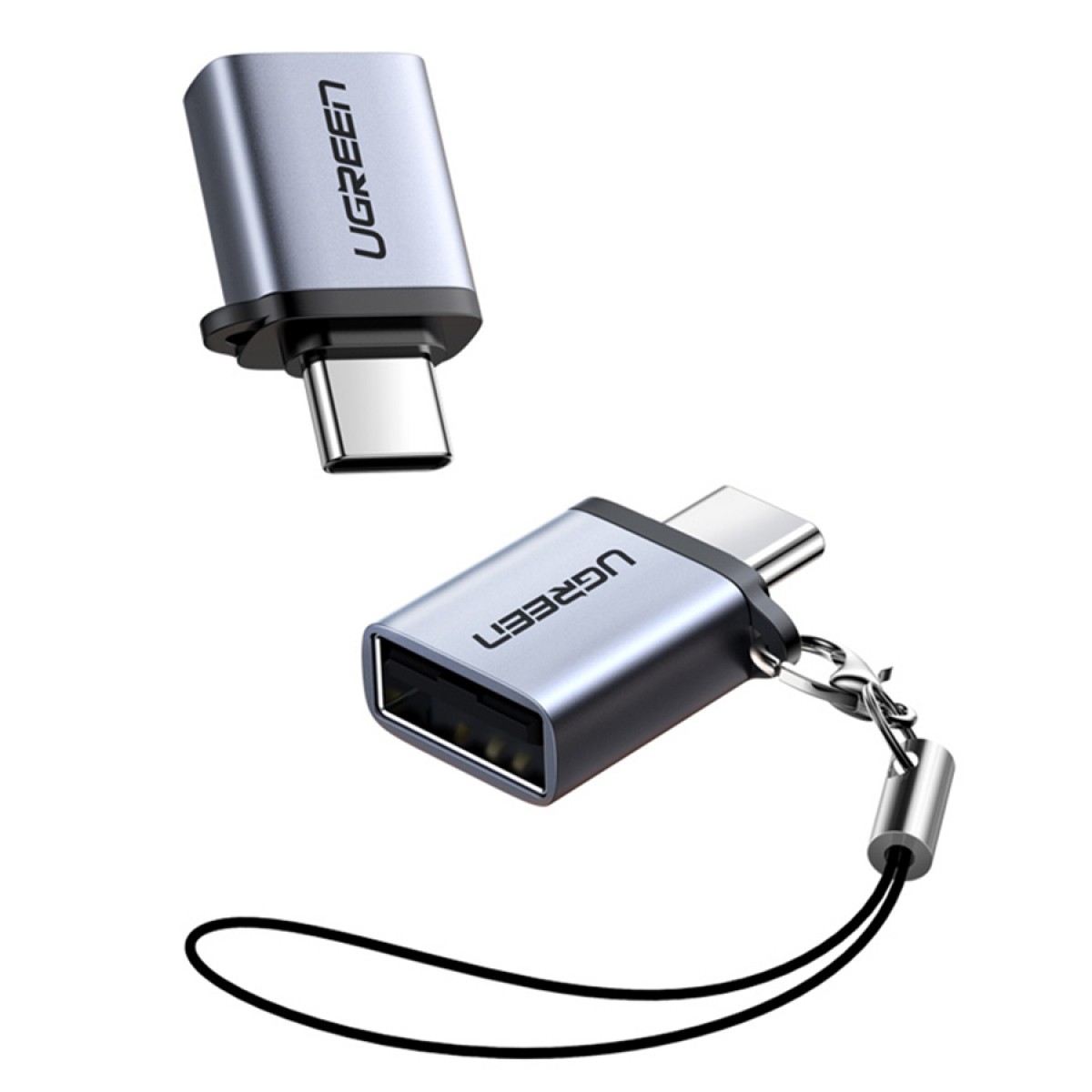Adaptador Ugreen, USB-C Para USB-A 3.0, Cinza, US270, 50283