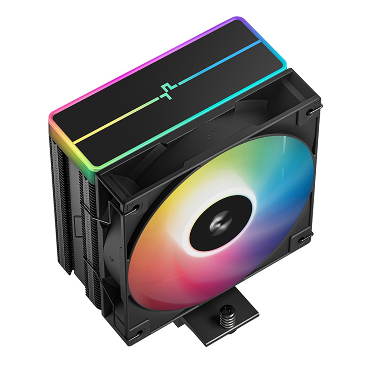 Air Cooler para Processador DeepCool AG400 BK ARGB V2, 120mm, Intel-AMD, Preto, R-AG400-BKAMMN-GJD