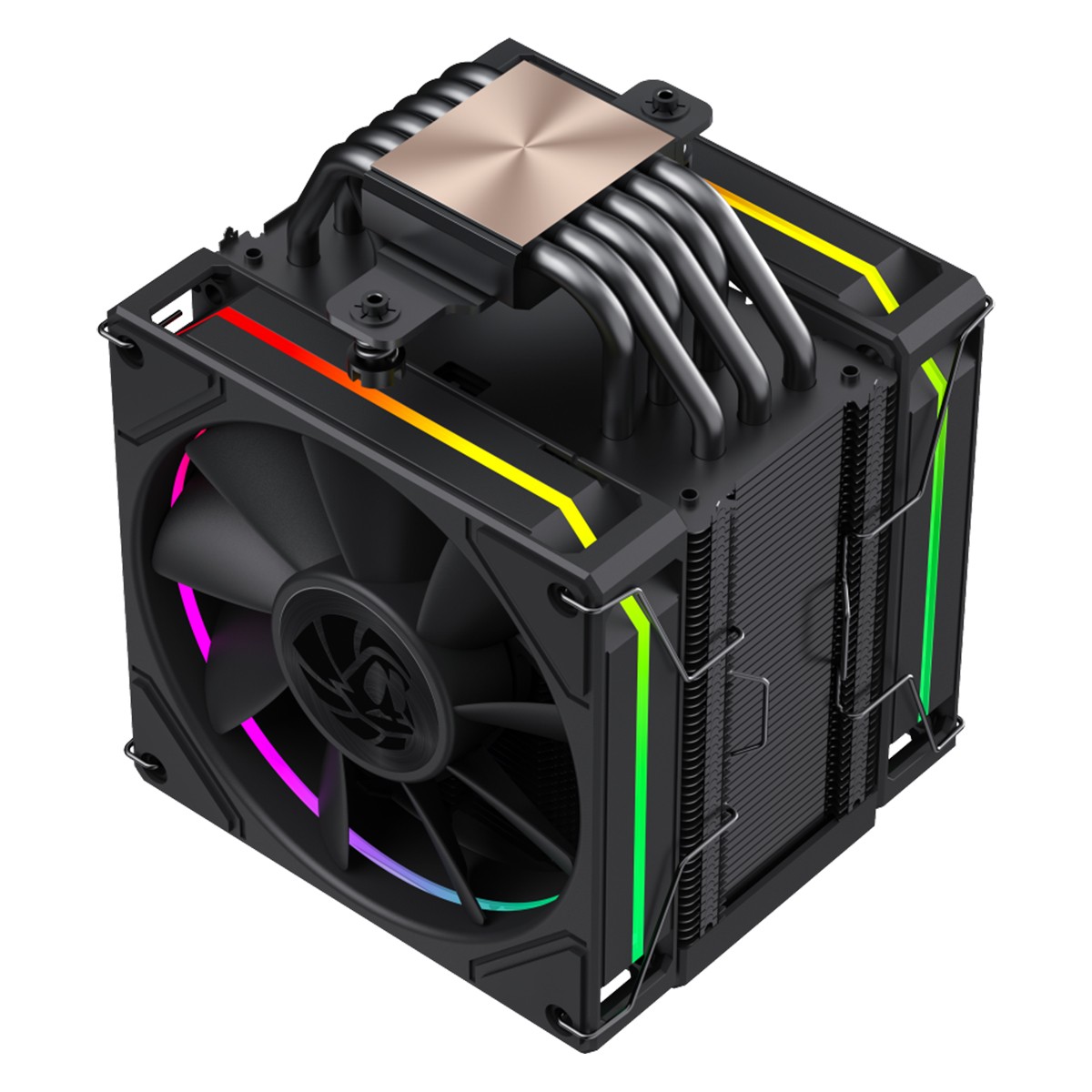 Air Cooler Para Processador Gamemax Sigma 620 BK, ARGB, 2x 120mm, Com Display LCD, Intel-AMD, Preto