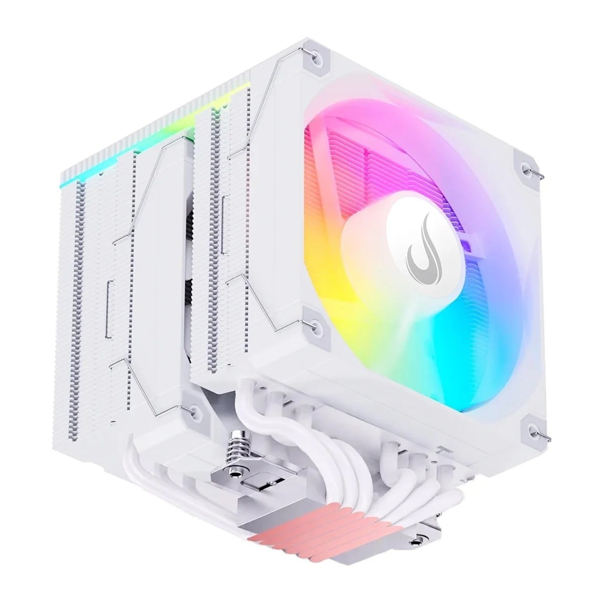 Air Cooler Para Processador Rise Mode Temp 6 Pro White, ARGB, 120mm, Intel-AMD, Branco, RM-ACT6P-ARGB-W