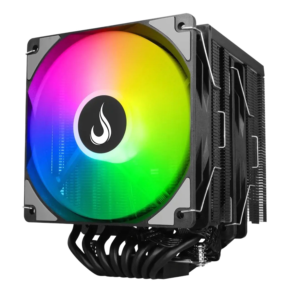 Air Cooler Para Processador Riser Mode Storm 8 Black, ARGB, 120mm, Intel-AMD, Preto, RM-ACST-ARGB-B