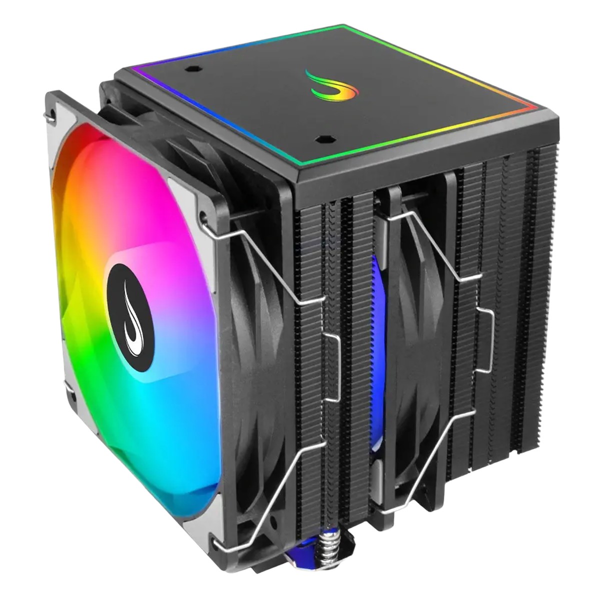 Air Cooler Para Processador Riser Mode Storm 8 Black, ARGB, 120mm, Intel-AMD, Preto, RM-ACST-ARGB-B