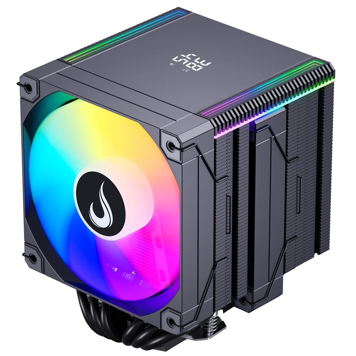 Air Cooler Para Processador Riser Mode Temp 6 Pro, ARGB, 120mm, Intel-AMD, Preto, RM-ACT6P-ARGB-B