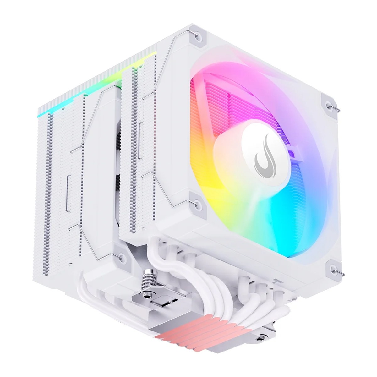 Air Cooler Para Processador Riser Mode Temp 6 Pro White, ARGB, 120mm, Intel-AMD, Branco, RM-ACT6P-ARGB-W