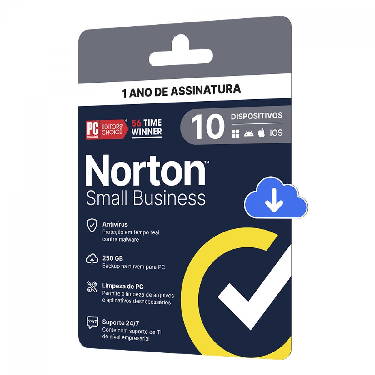 Antivírus Norton Small Business 250GB, 10 Dispositivos, 12 Meses ESD, 21460352