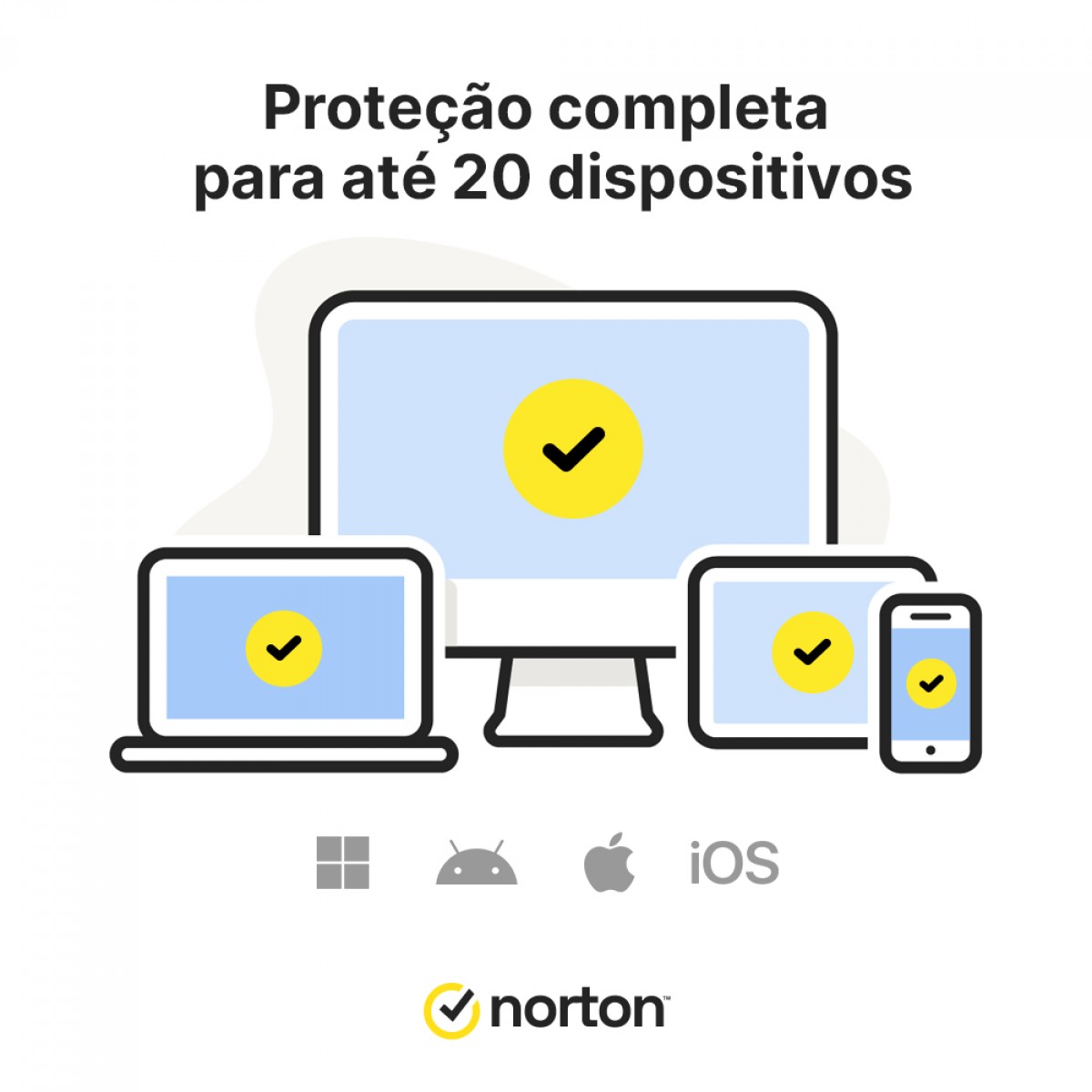 Antivírus Norton Small Business Premium 500GB, 20 Dispositivos, 12 Meses ESD, Digital para Download, 21460295