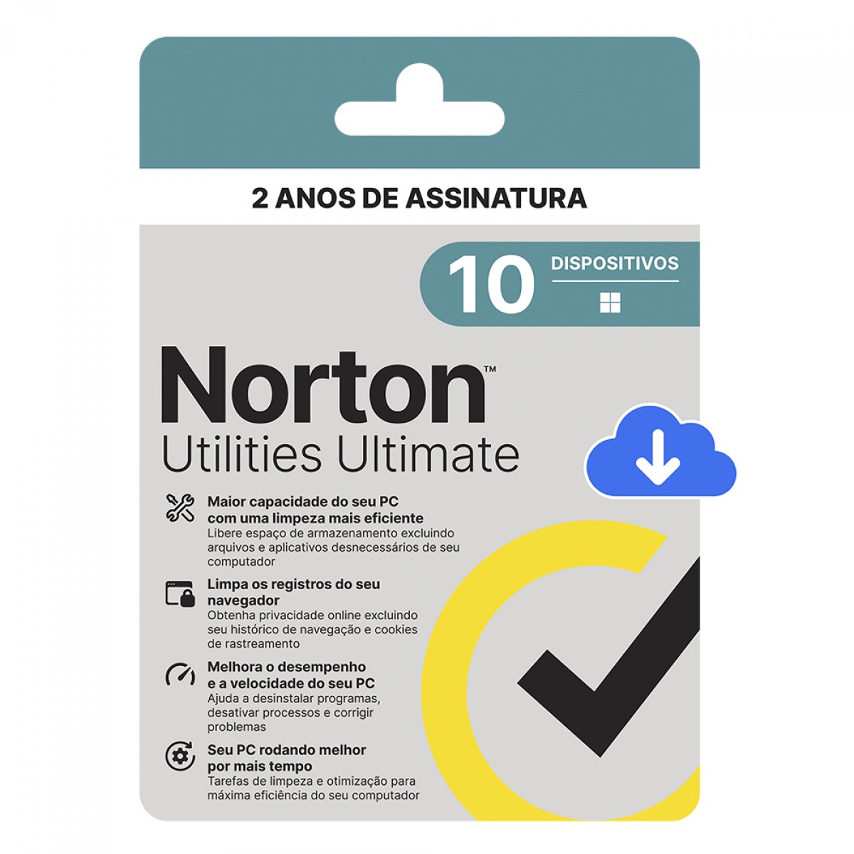 Antivírus Norton Utilities Ultimate, 10 Dispositivos, 24 Meses, Digital para Download, 21430281