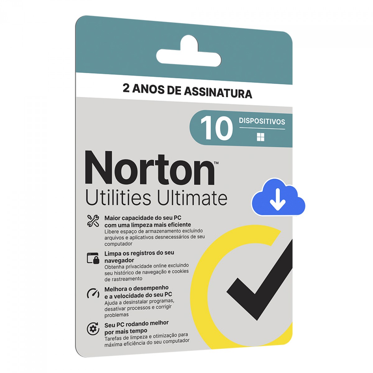 Antivírus Norton Utilities Ultimate, 10 Dispositivos, 24 Meses, Digital para Download, 21430281