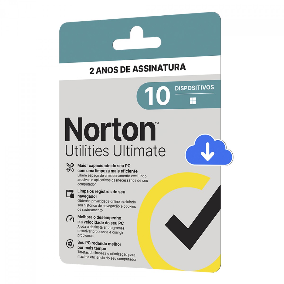 Antivírus Norton Utilities Ultimate, 10 Dispositivos, 24 Meses, Digital para Download, 21430281