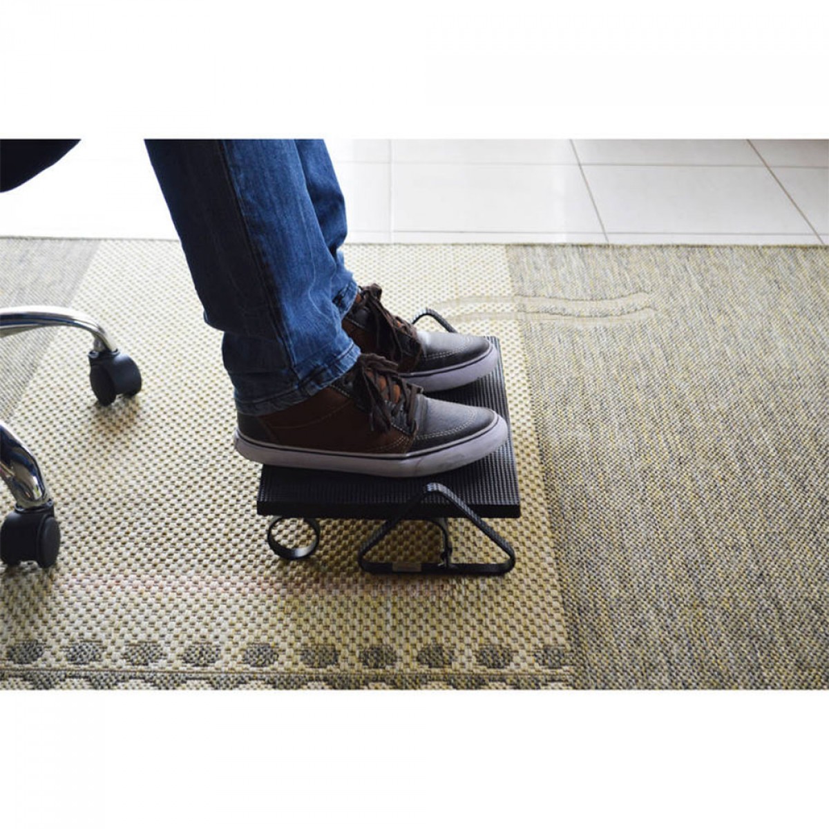 Apoio para Pés Ajustáveis Robust Reliza, Ergonômico, Emborrachado, 000030