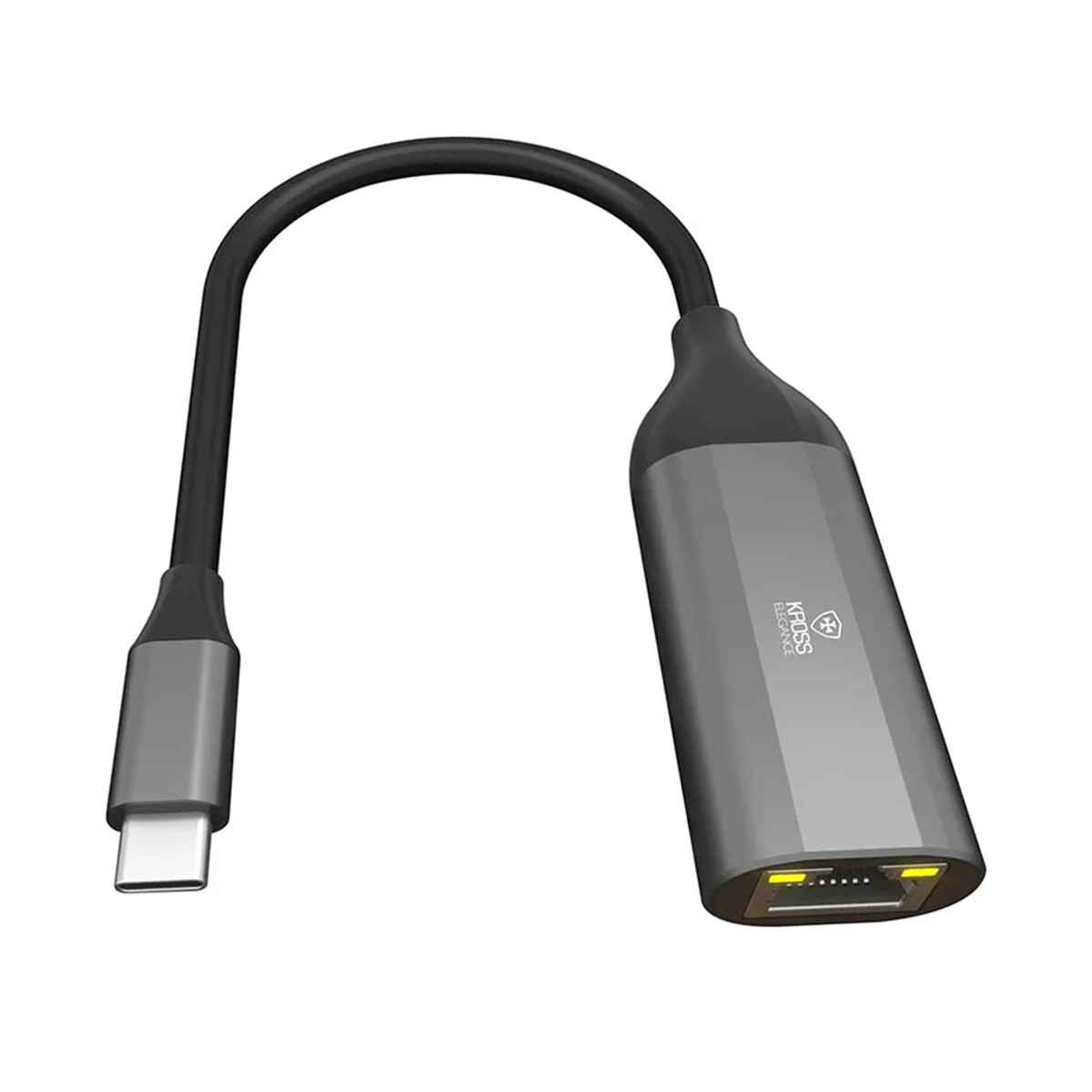 Cabo Adaptador Kross Elegance, USB-C para RJ45, KE-UC0111