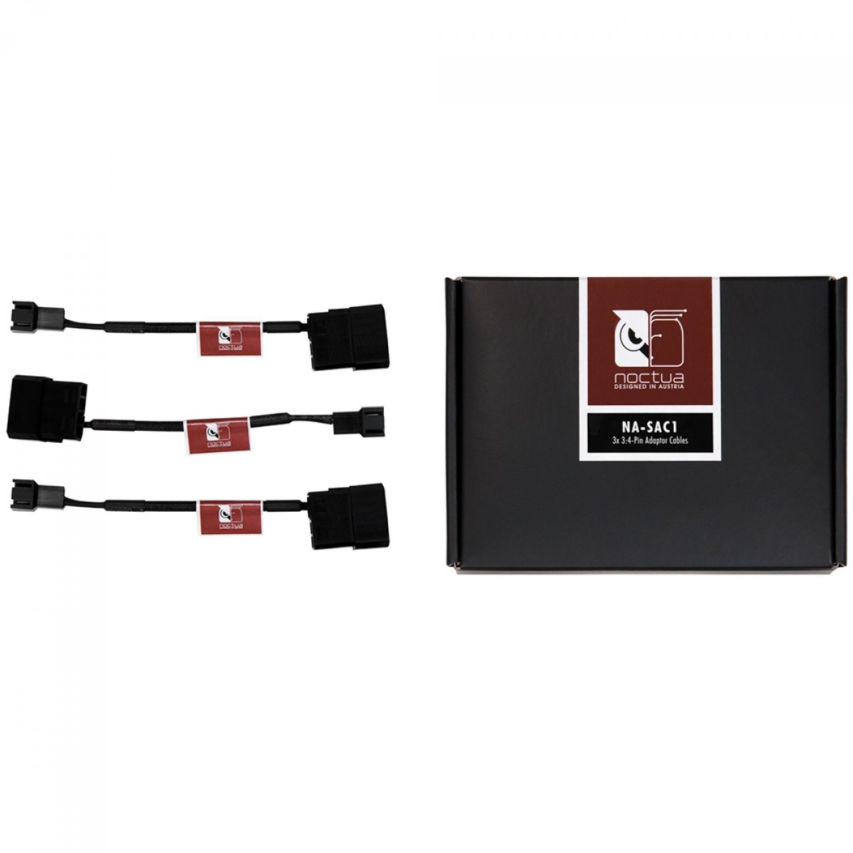Cabo Adaptador Para Fan Noctua, Molex para 3 Pinos, 3 Unidades, NA-SAC1