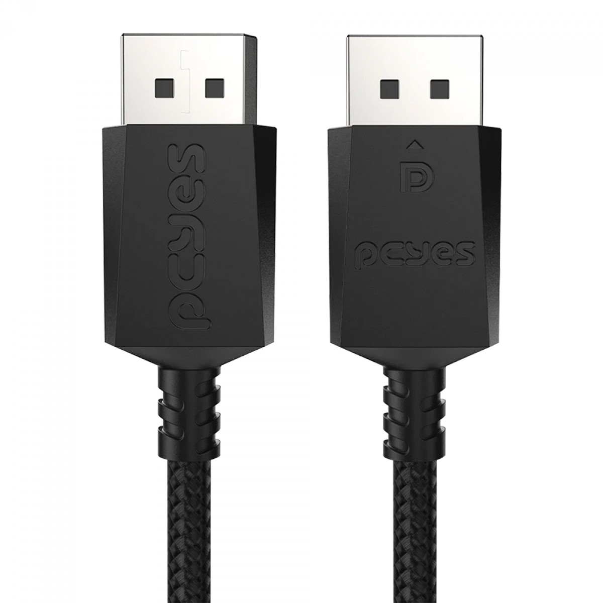 Cabo DisplayPort 2.1 PCYes, 8K, 60Hz, 3D, 2 Metros, Cabo de Nylon, PDPN2-2