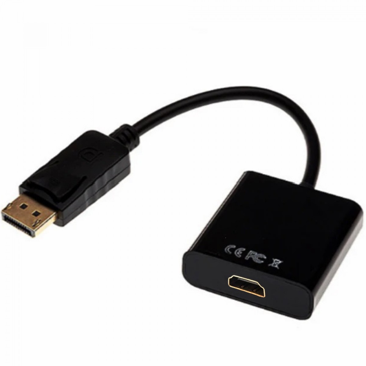 Cabo DisplayPort para HDMI Ablewin, 15cm, 1080p, Preto, AW-DPH01/PP-CDP-01