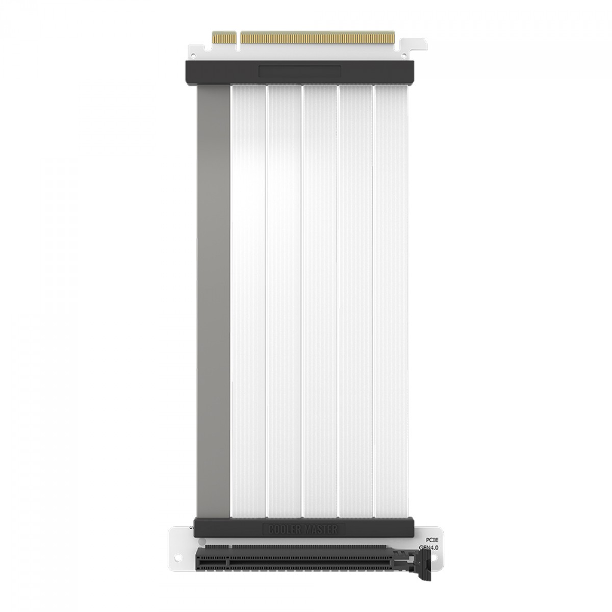 Cabo Riser Cooler Master V2, PCIe 4.0 x16, 300mm, Branco, MCA-U002R-WPCI40-300