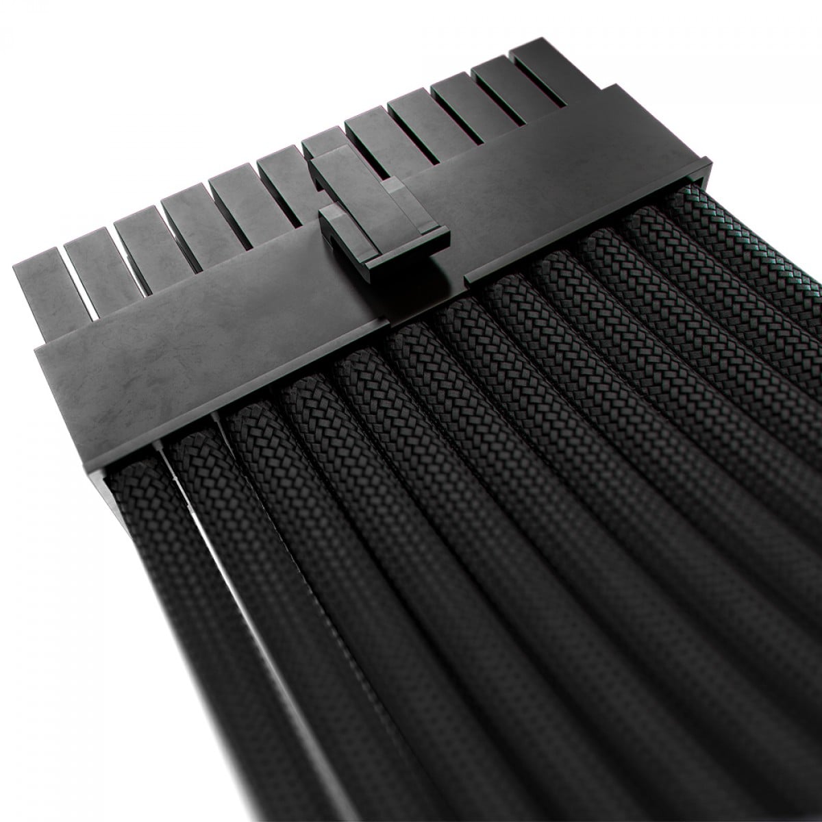 Cabos Extensores Sleeved Rise Mode, 30cm, Banhado a Ouro, Preto, RM-SL-FB