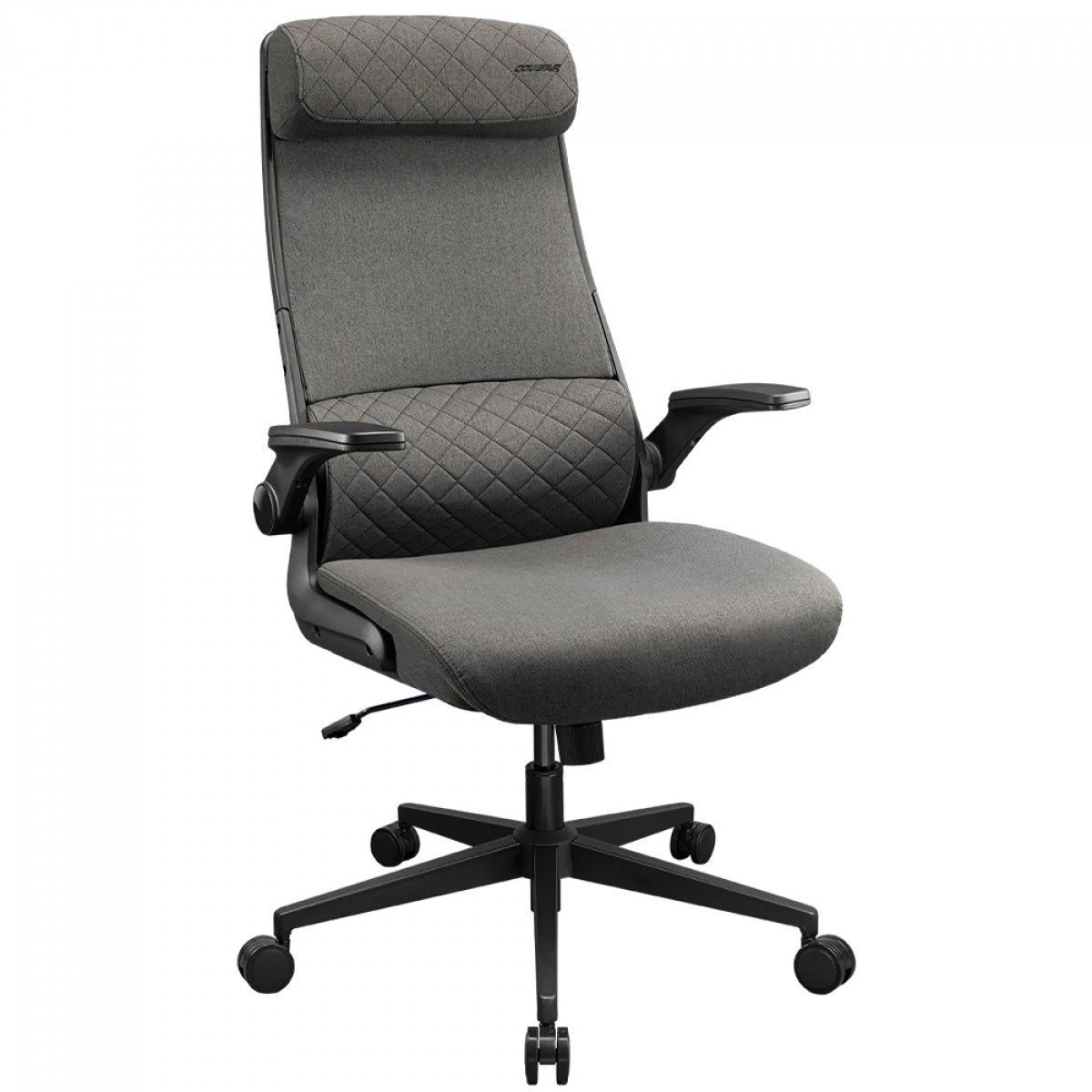 Cadeira Cougar Stryder, Ergonômica, Tecido, Cinza, CGR-STD-GRB