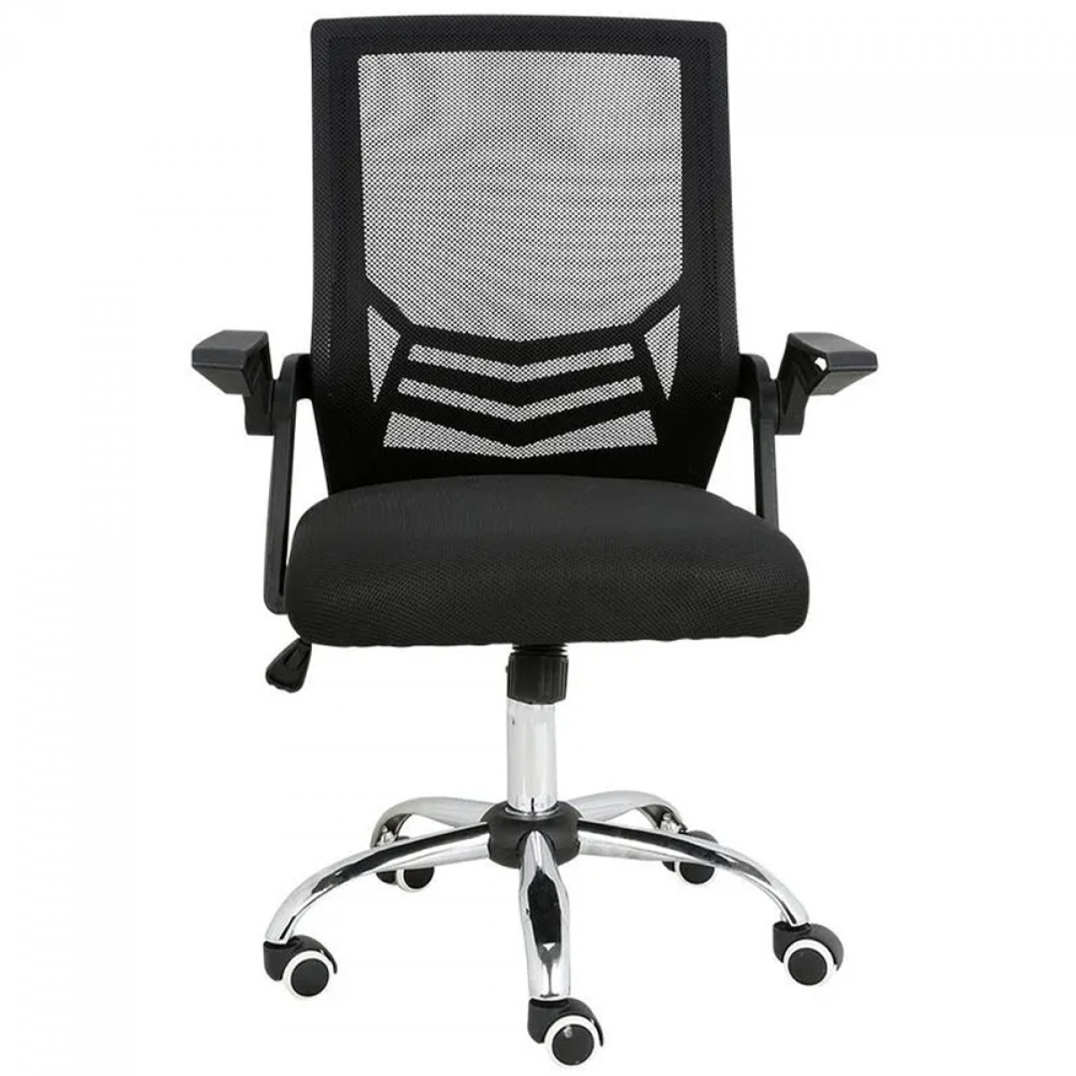 Cadeira de Escritório Adapt Multi, Altura e Braço Ajustável, Base Cromada, Preta, GA204