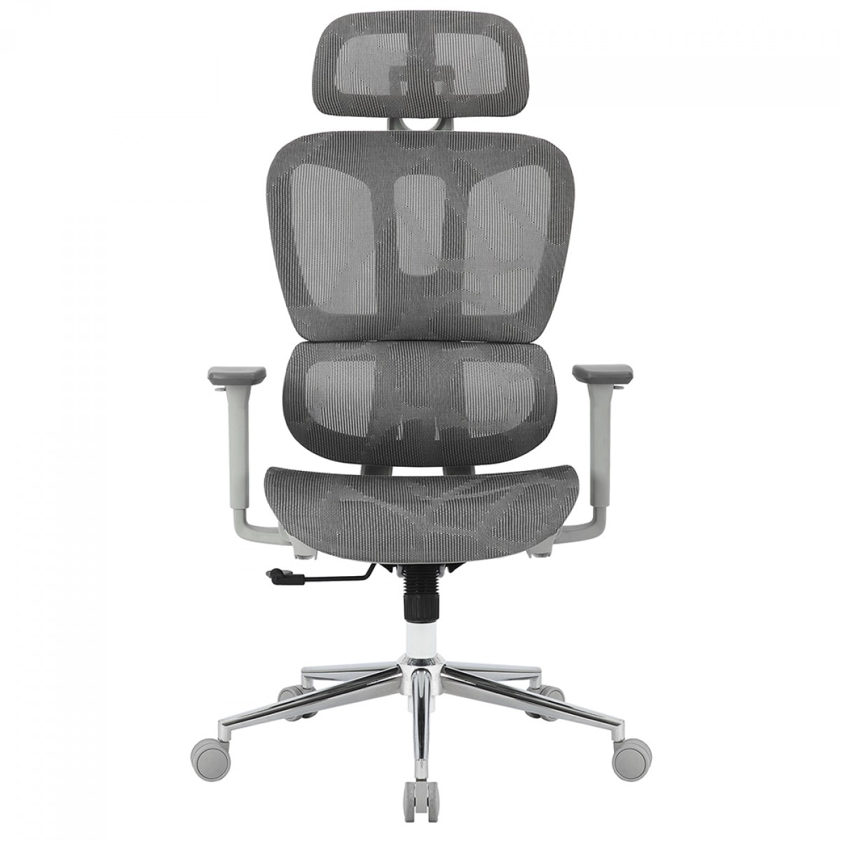 Cadeira de Escritório Bluecase Office Ergo Master, Cinza Claro, Estrutura em Cinza, Ajustável, BCOM-01GLGL