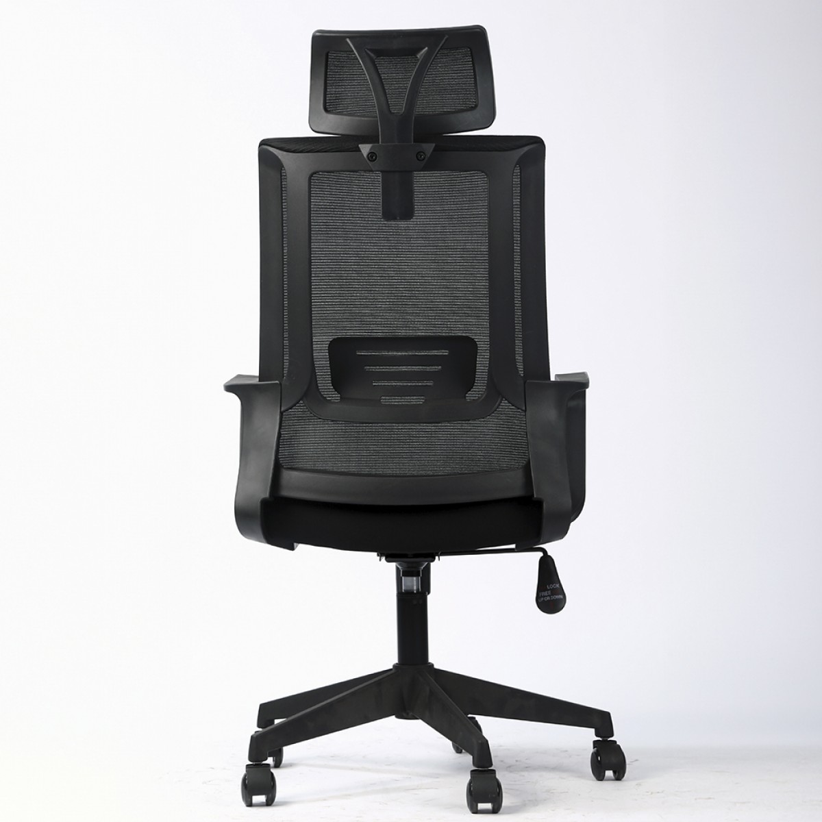 Cadeira de Escritório Bluecase Office Ergo Prime, Preta, Estrutura Preta, Ajustável, BCOP-01BKBK