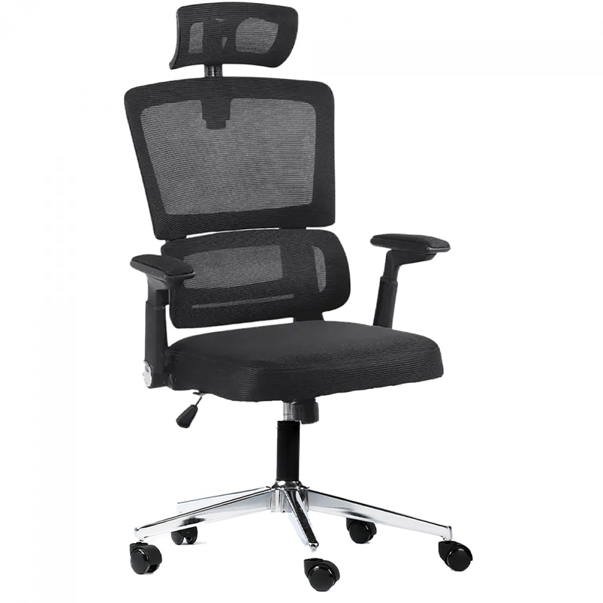 Cadeira de Escritório Bluecase Office Ergo Prime, Preto, Estrutura Preto, BCOP-03BKBK