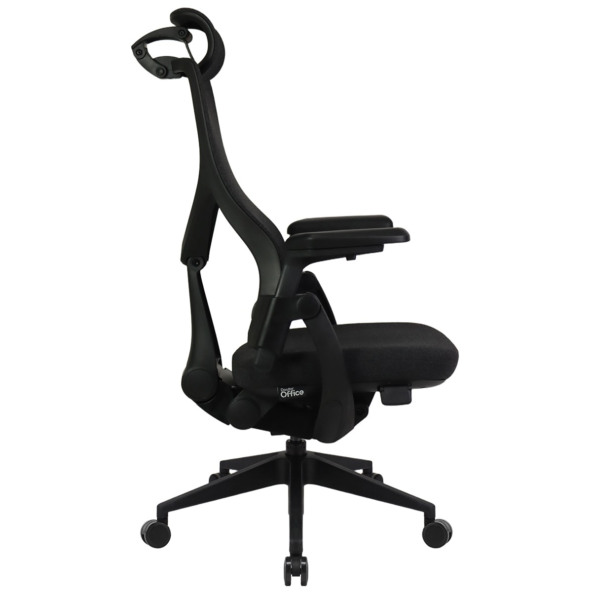 Cadeira de Escritório Dr. Office Adapt Plus, Ajustável, Tecido, 3D, Reclinável, Preta, DR-CH-APR3DBF