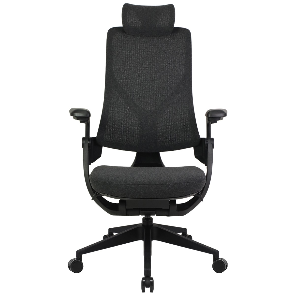 Cadeira de Escritório Dr. Office Adapt Plus, Ajustável, Tecido, 3D, Reclinável, Preta, DR-CH-APR3DBF