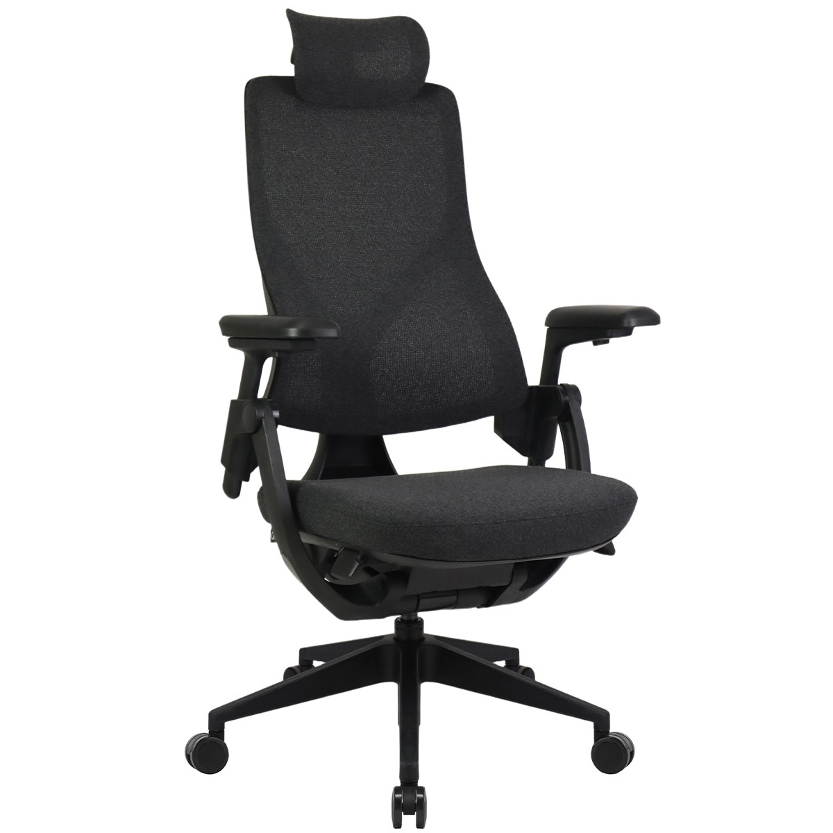 Cadeira de Escritório Dr. Office Adapt Plus, Ajustável, Tecido, 3D, Reclinável, Preta, DR-CH-APR3DBF