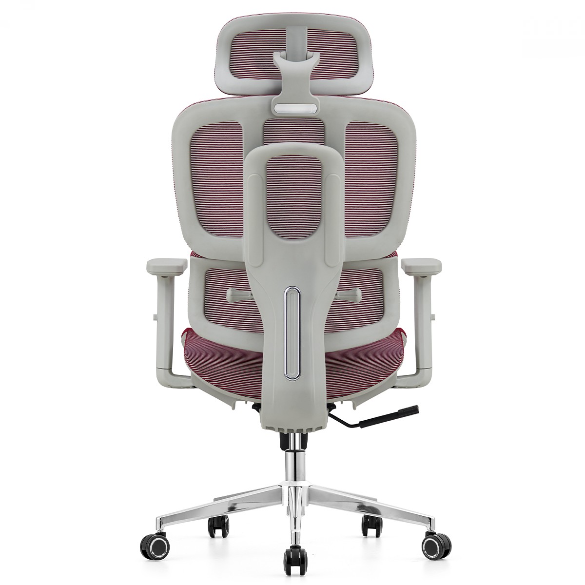 Cadeira de Escritório Dr. Office Business, Mesh, 2D, Ajustável, Suporta até 120kg, Bordô, DR-CH-BNN2DPRF
