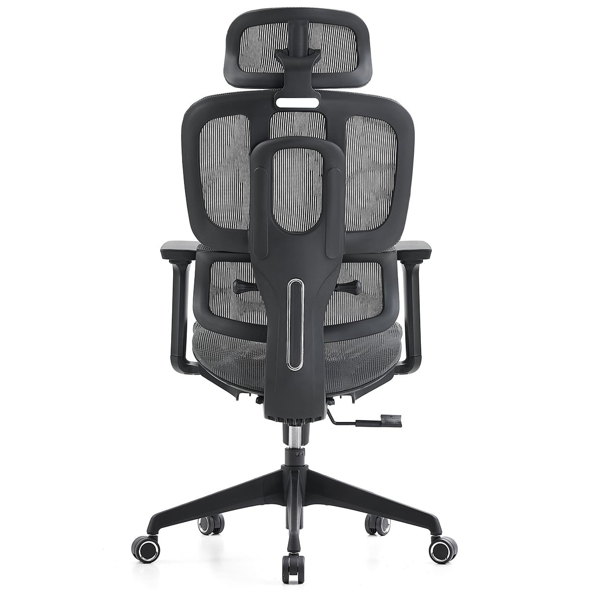 Cadeira de Escritório Dr. Office Business, Mesh, 3D, Ajustável, Suporta até 120kg, Preto e Cinza, DR-CH-BNR3DBGF