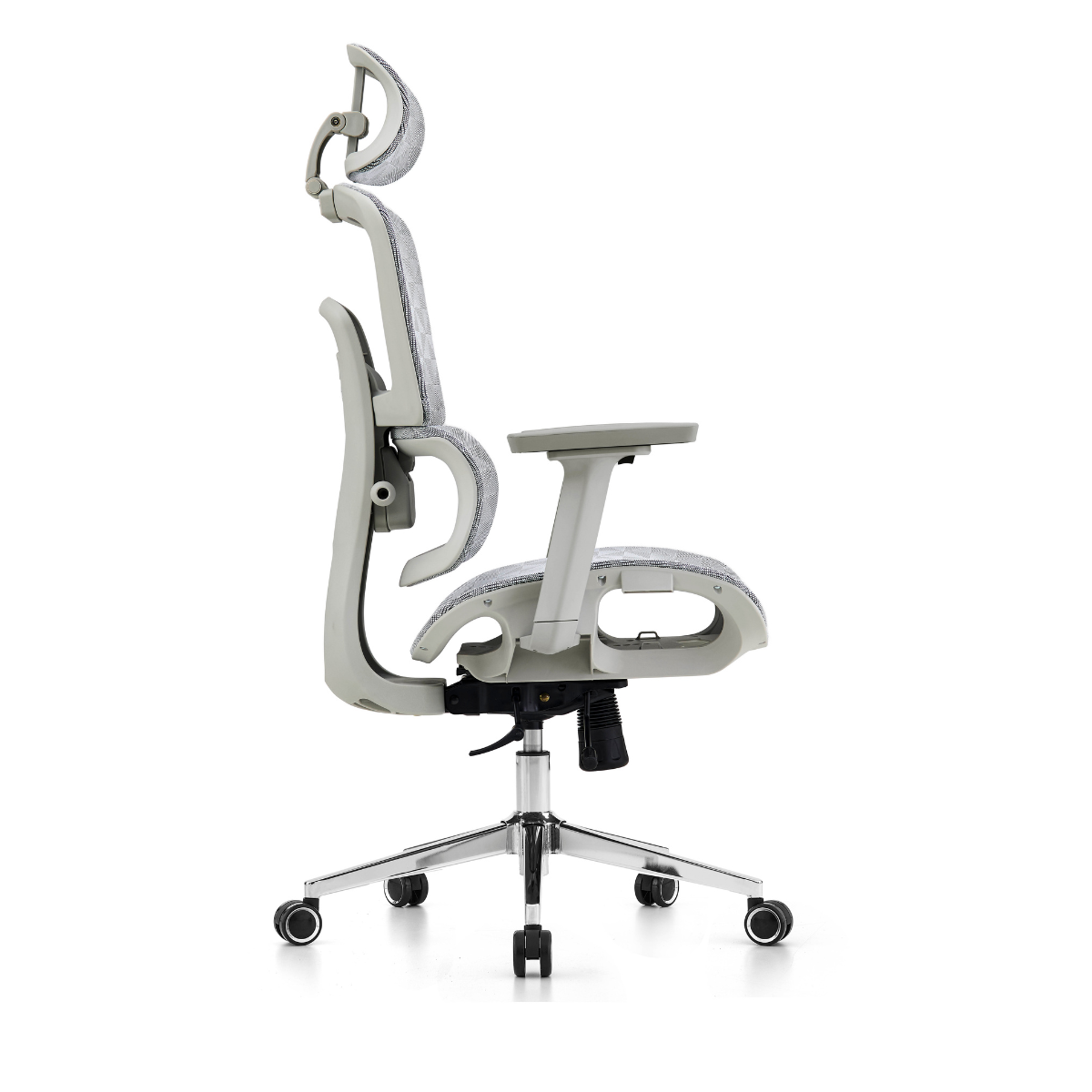 Cadeira de Escritório Dr. Office Business Pro, Cinza, Mesh, 3D, Altura Ajustável, DR-CH-BPR3DGH