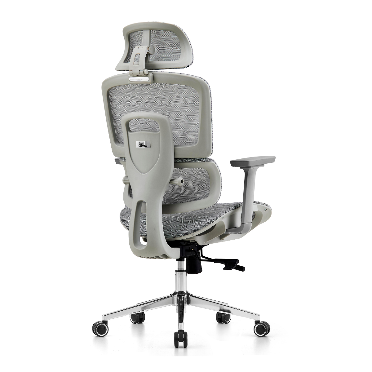 Cadeira de Escritório Dr. Office Business Pro, Cinza, Mesh, 3D, Altura Ajustável, DR-CH-BPR3DGH