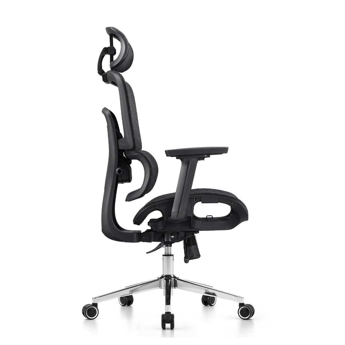 Cadeira de Escritório Dr. Office Business Pro, Preta, Mesh, 3D, Altura Ajustável