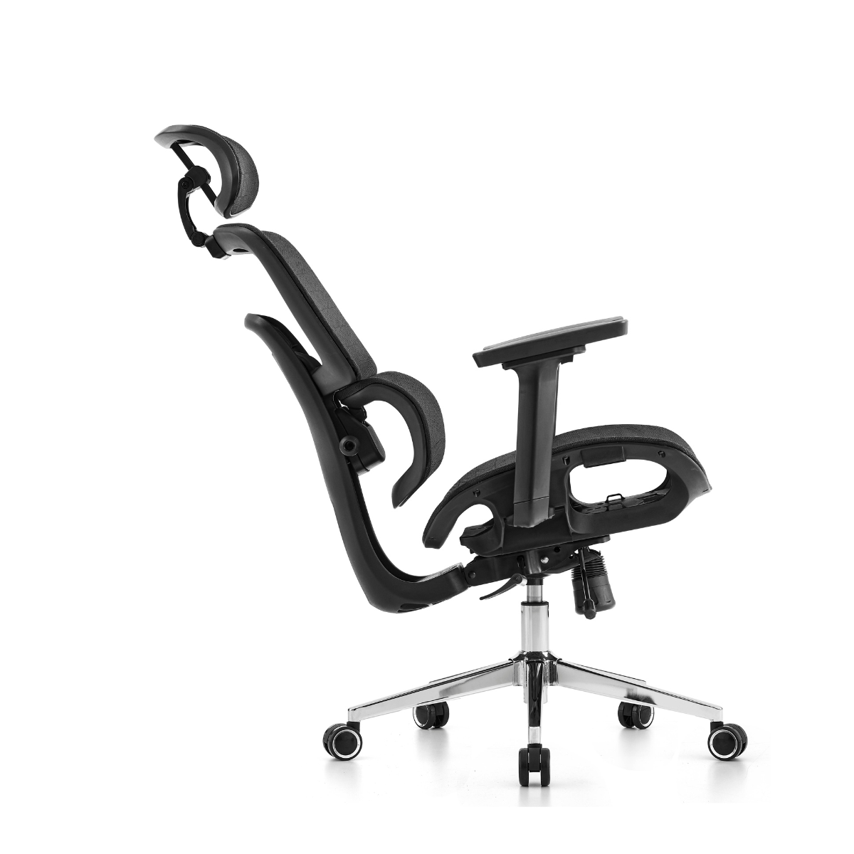 Cadeira de Escritório Dr. Office Business Pro, Preta, Mesh, 3D, Altura Ajustável