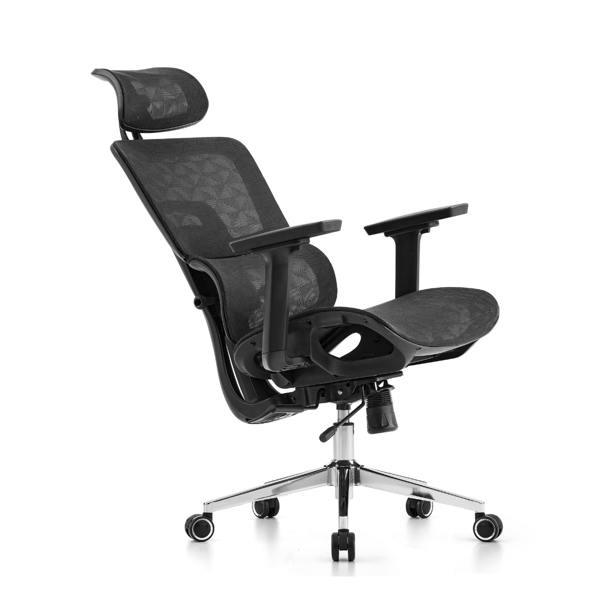 Cadeira de Escritório Dr. Office Business Pro, Preta, Mesh, 3D, Altura Ajustável
